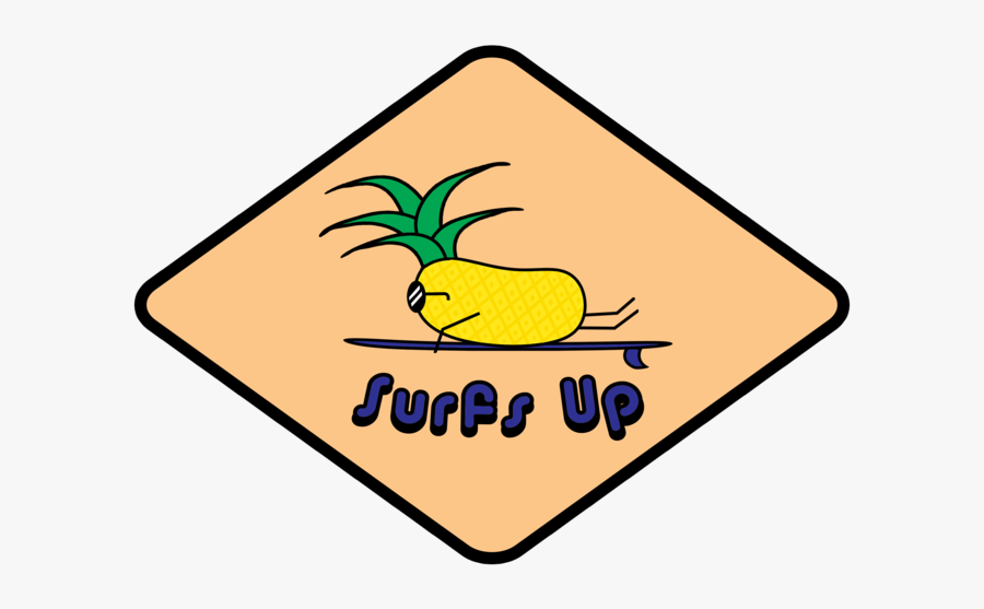 Surfing Pineapple Logo Surfing Pineapple Illustrator - Pineapple, Transparent Clipart