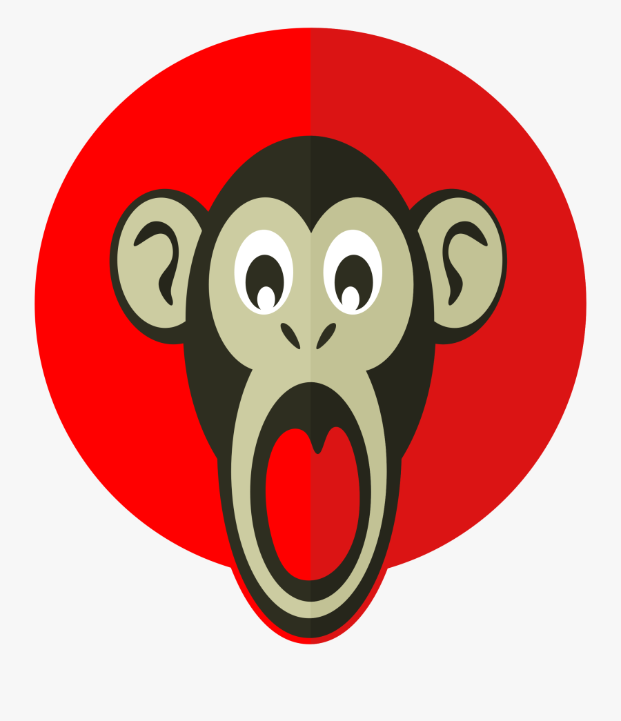 Screaming Monkey Clip Art, Transparent Clipart