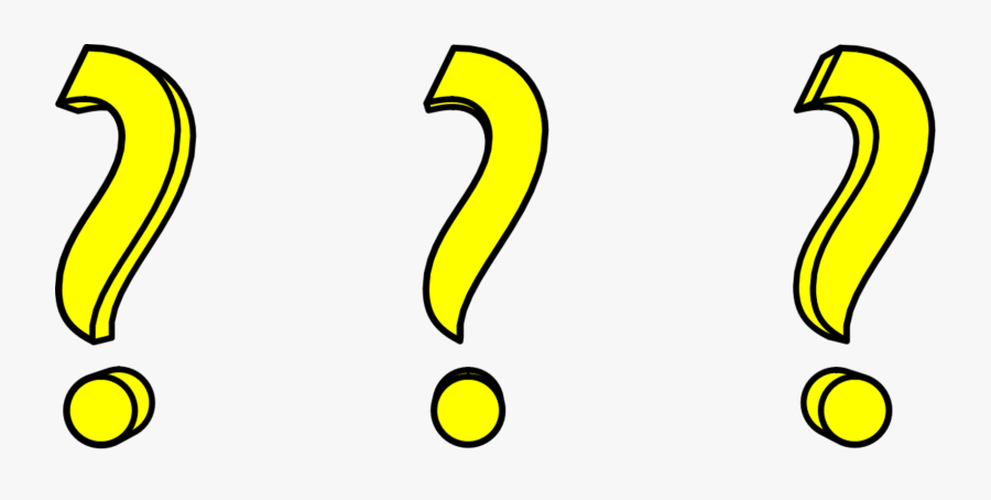 Clipart - Three Question Mark Png, Transparent Clipart