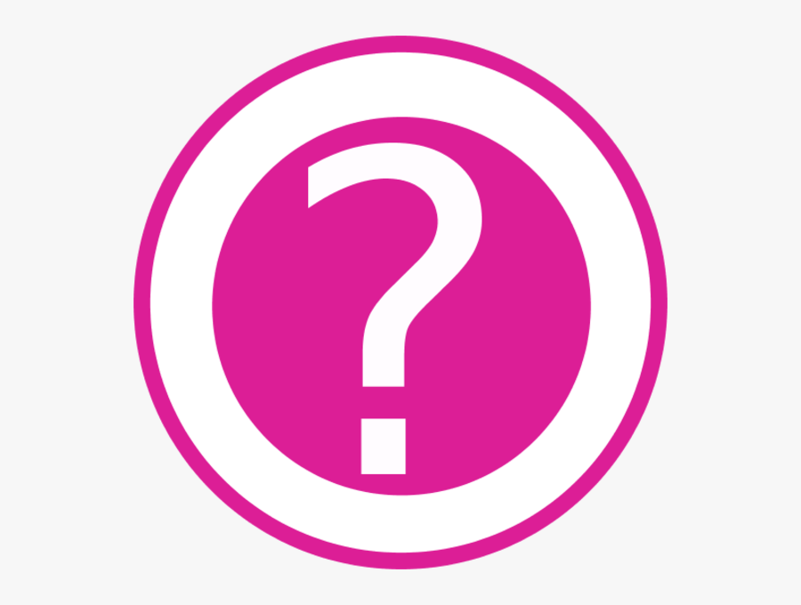 Question Mark Icon Clip Art - Pink Question Mark Icon Png, Transparent Clipart