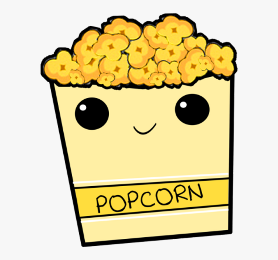 Popcorn Clip Art Cinema - Cartoon Transparent Cute Popcorn, Transparent Clipart
