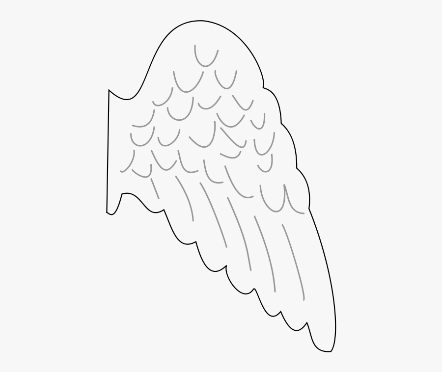 Free Clipart - Angel& - Angel Wing Template Printable Free, Transparent Clipart