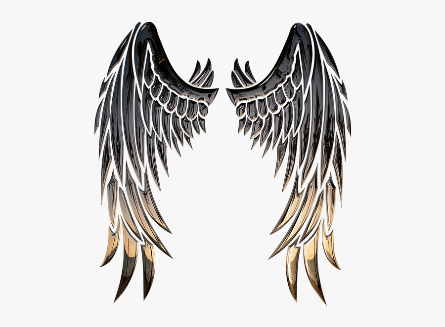 Halo Clipart Clip Art - Angel Wings Stencil, Transparent Clipart