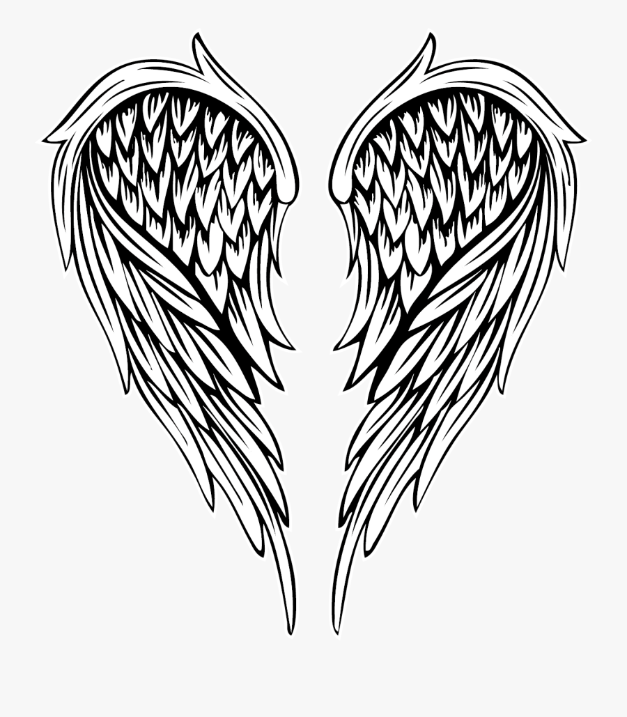 Angel Angelwings Wings Wing Tattoos Tattoo - Angel Wings Tattoo Png, Transparent Clipart