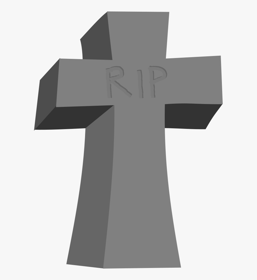 Tombstone - Tombstone With Cross Clipart, Transparent Clipart