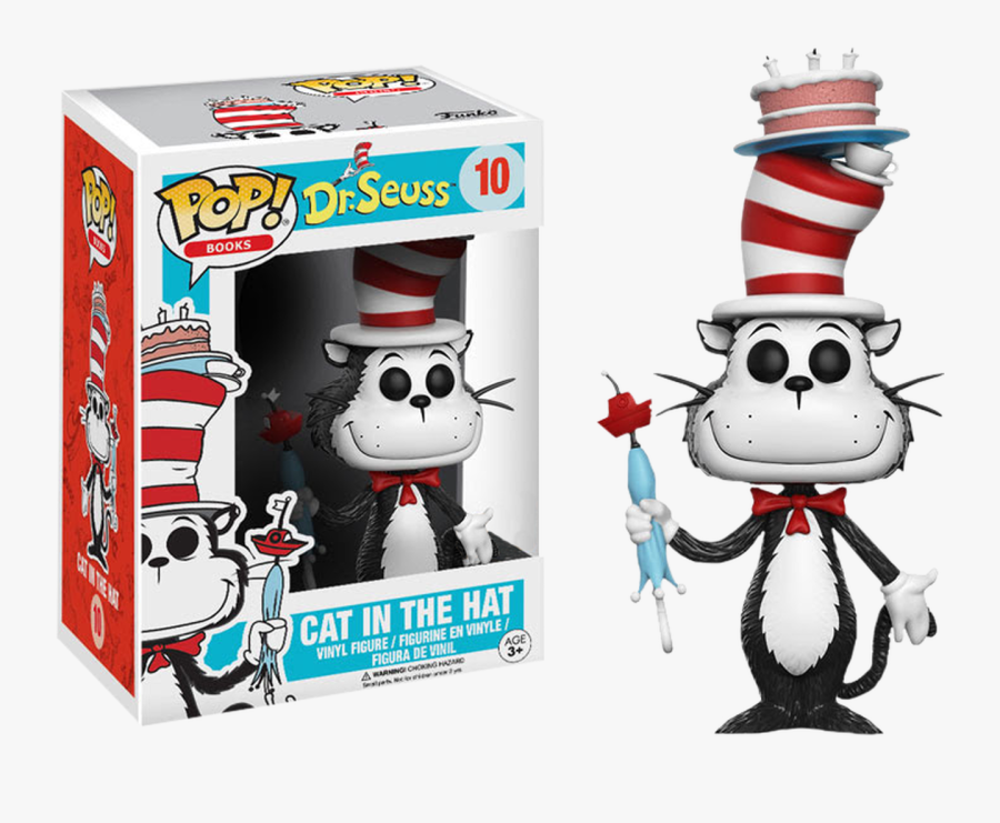 Cat In The Hat With Umbrella Us Exclusive Pop Vinyl, Transparent Clipart