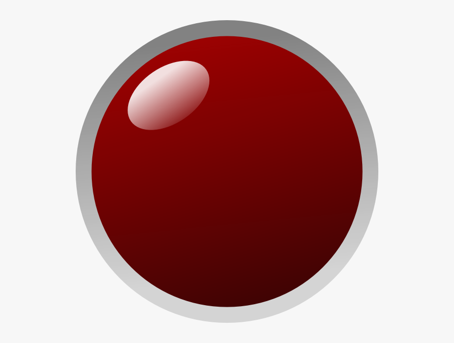 Red Led Off, Transparent Clipart