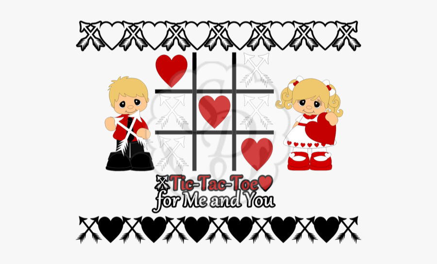 Tic Tac Toe - Heart, Transparent Clipart