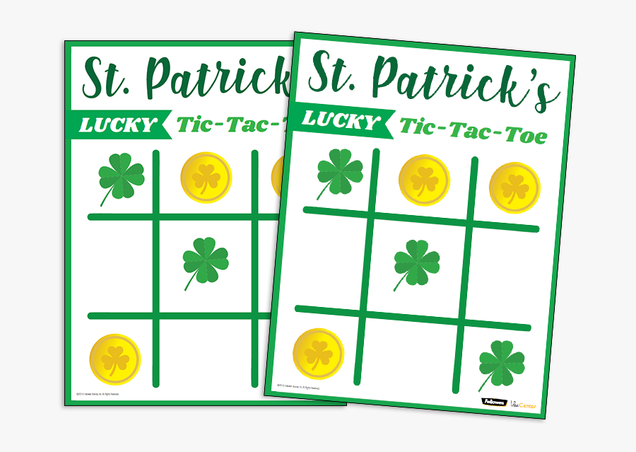 Patrick"s Day Tic Tac Toe Game - Circle, Transparent Clipart