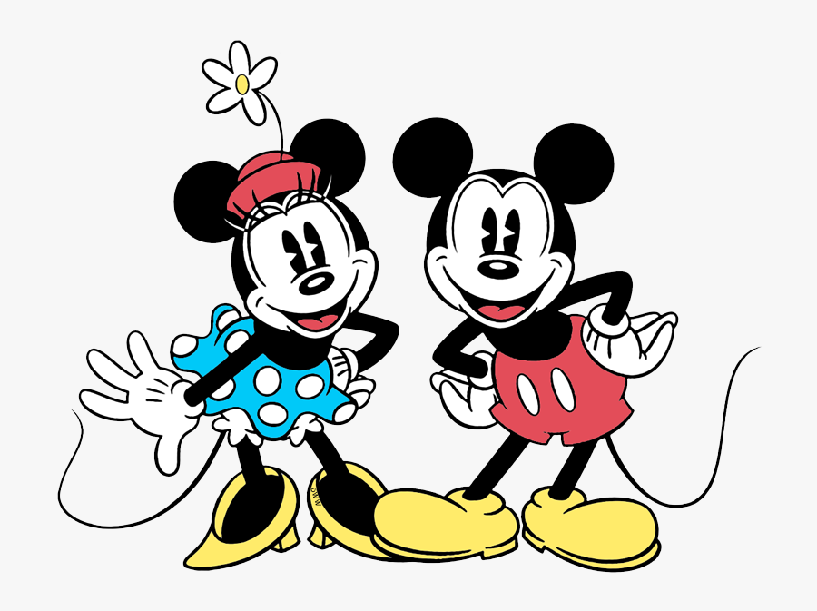 1920 Mickey Mouse And Minnie, Transparent Clipart