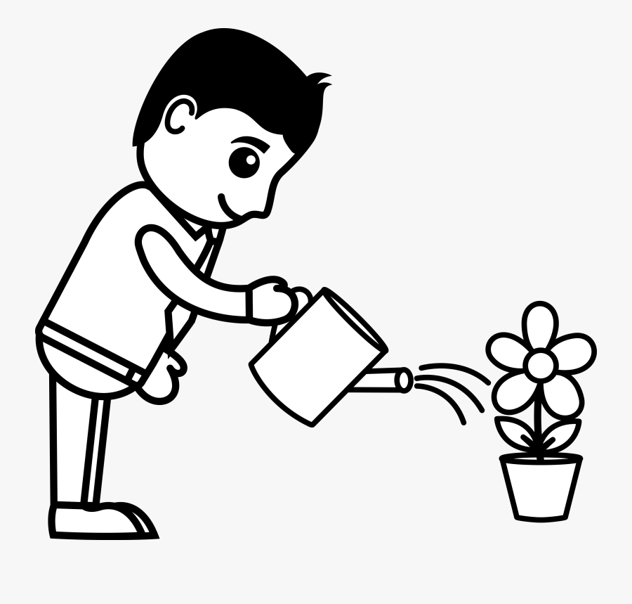 Don T Forget To Water Plants During Dry Spells Ekana - Draw A Person Watering Plants, Transparent Clipart