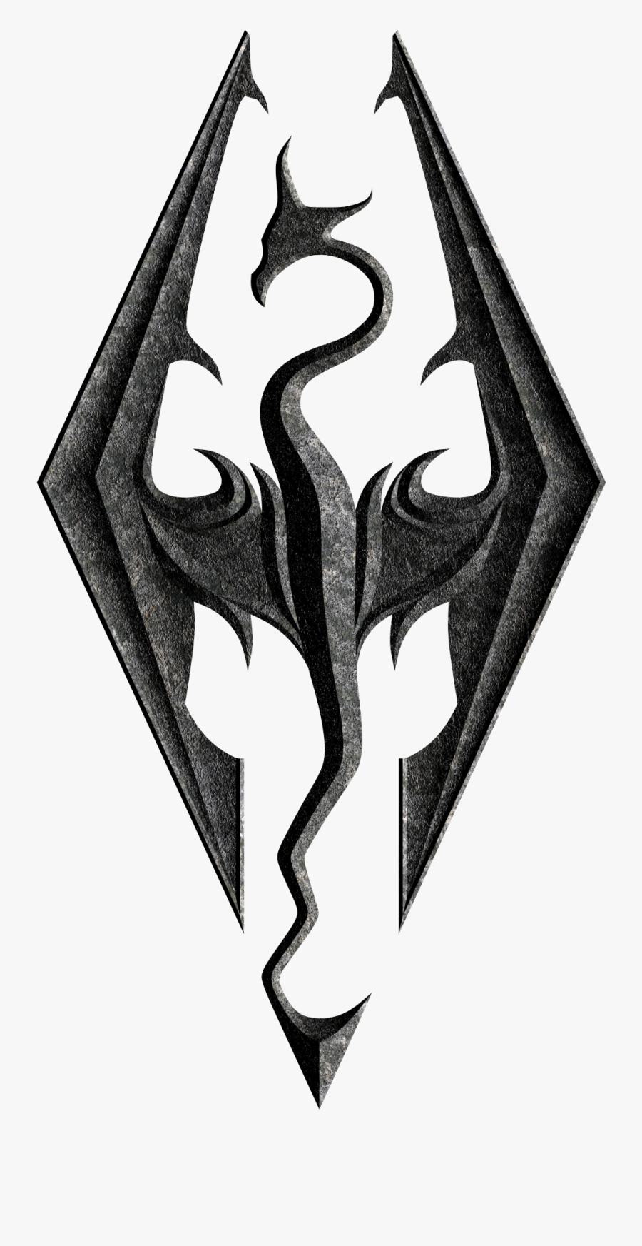 Biohazard Symbol Clipart Skyrim Symbol - Skyrim Dragon Symbol, Transparent Clipart