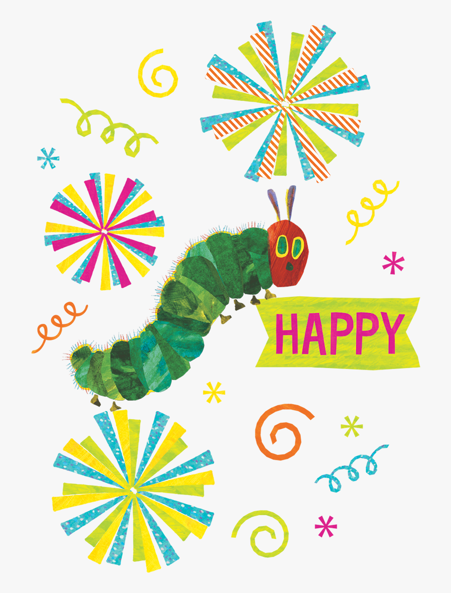 Eric Carle Hungry Caterpillar Happy - Very Hungry Caterpillar, Transparent Clipart