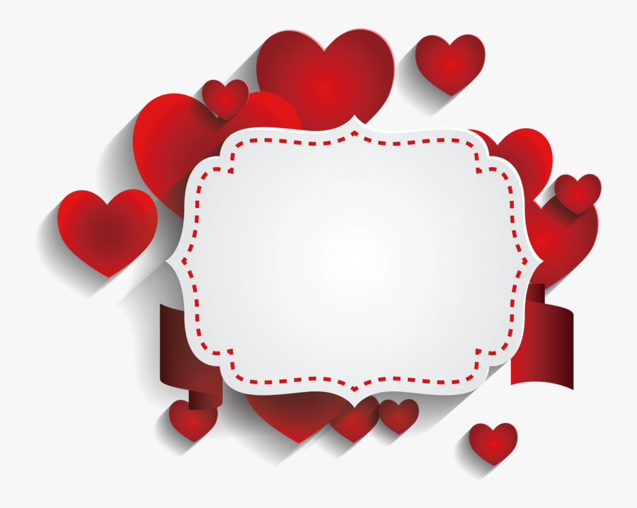 Heart Romantic Valentine"s Text Decoration Flyer Day - Transparent Romantic Love Png, Transparent Clipart