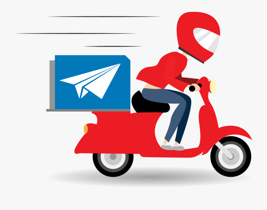 Delivery - Delivery Bike Icon Png, Transparent Clipart