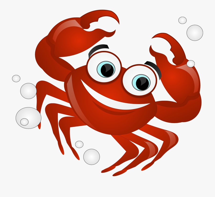 Crab Feed Sponsorship Flyer - Cartoon Transparent Background Crab, Transparent Clipart