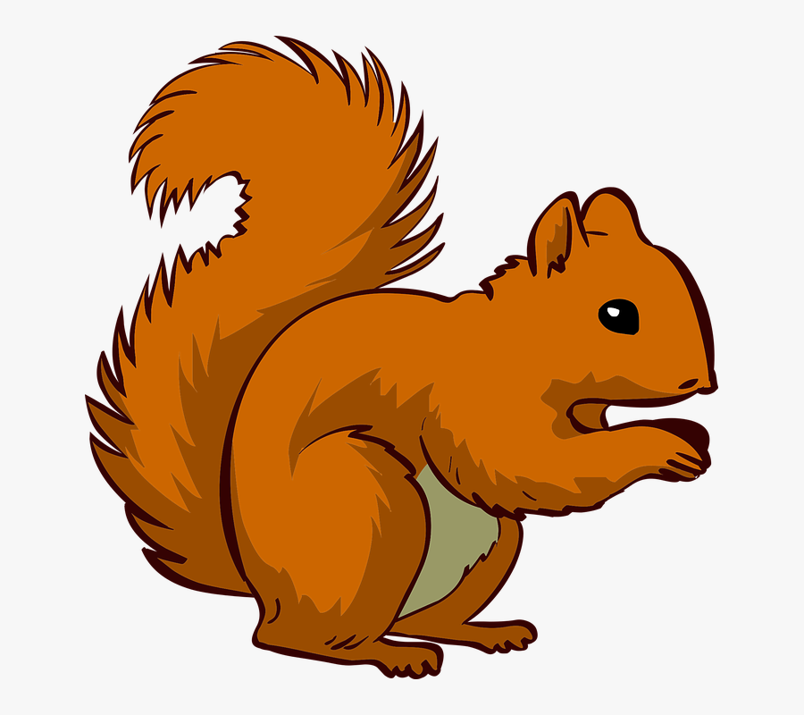 Clipart Of Vulnerable, Saves And Squirrel Free - Transparent Png Squirrel Cartoon Png, Transparent Clipart