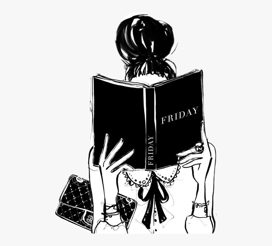 #fashion #fashionista #reading #friday #diva #freetoedit - Friday Diva, Transparent Clipart