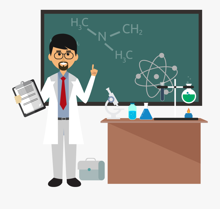 Clip Art Science Cartoon - Chemistry Class Png, Transparent Clipart