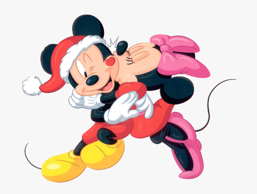 Minnie And Mickey Christmas, Transparent Clipart