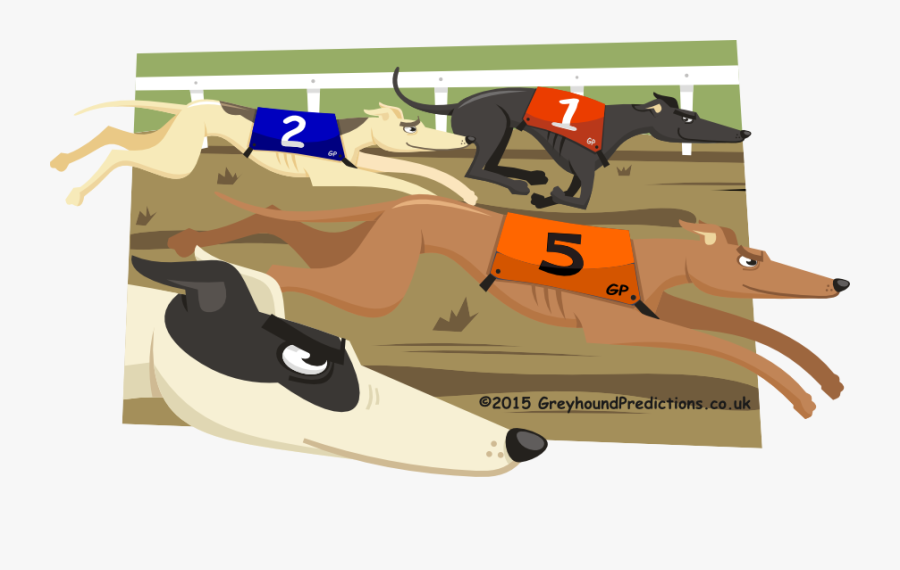 Pensacola Grayhound Track Logo - Greyhound Dogs On Cartoon, Transparent Clipart