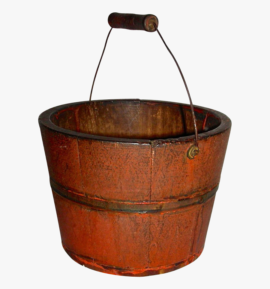 Clip Art Antique Well Bucket - Storage Basket, Transparent Clipart