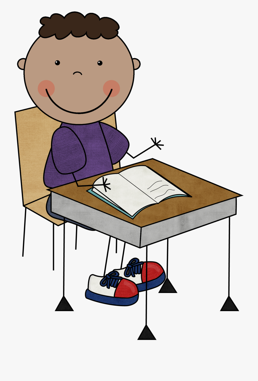 Child Writing Clipart - Whole Body Listening Clipart, Transparent Clipart