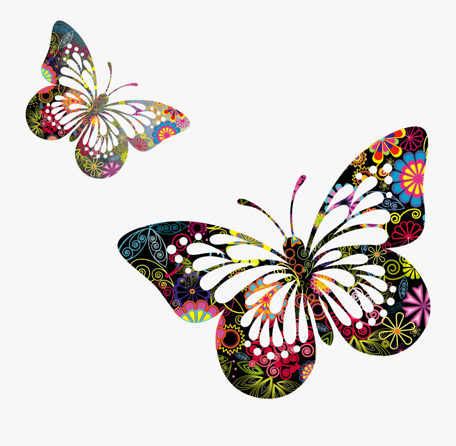 Clipart Flowers And Butterflies, Transparent Clipart