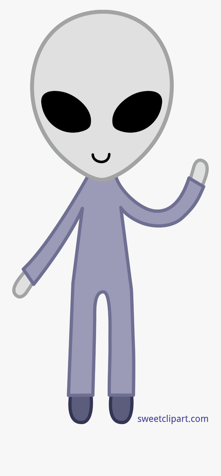 Alien Gray Space Clip Art Transparent Png - Cute Alien Face Clipart, Transparent Clipart