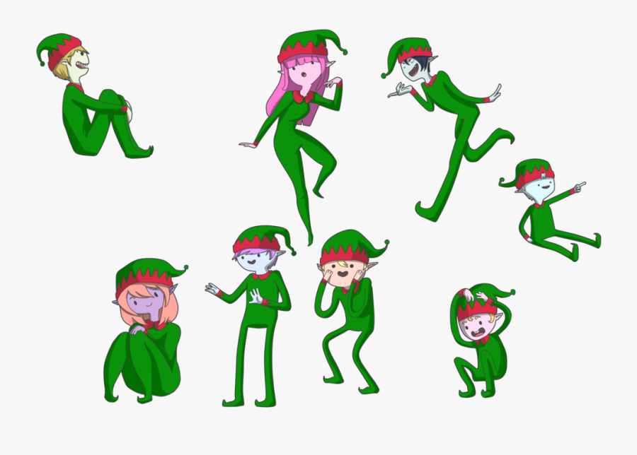 Adventure Time Christmas Elves By Crapboy27 - Adventure Time Elf, Transparent Clipart