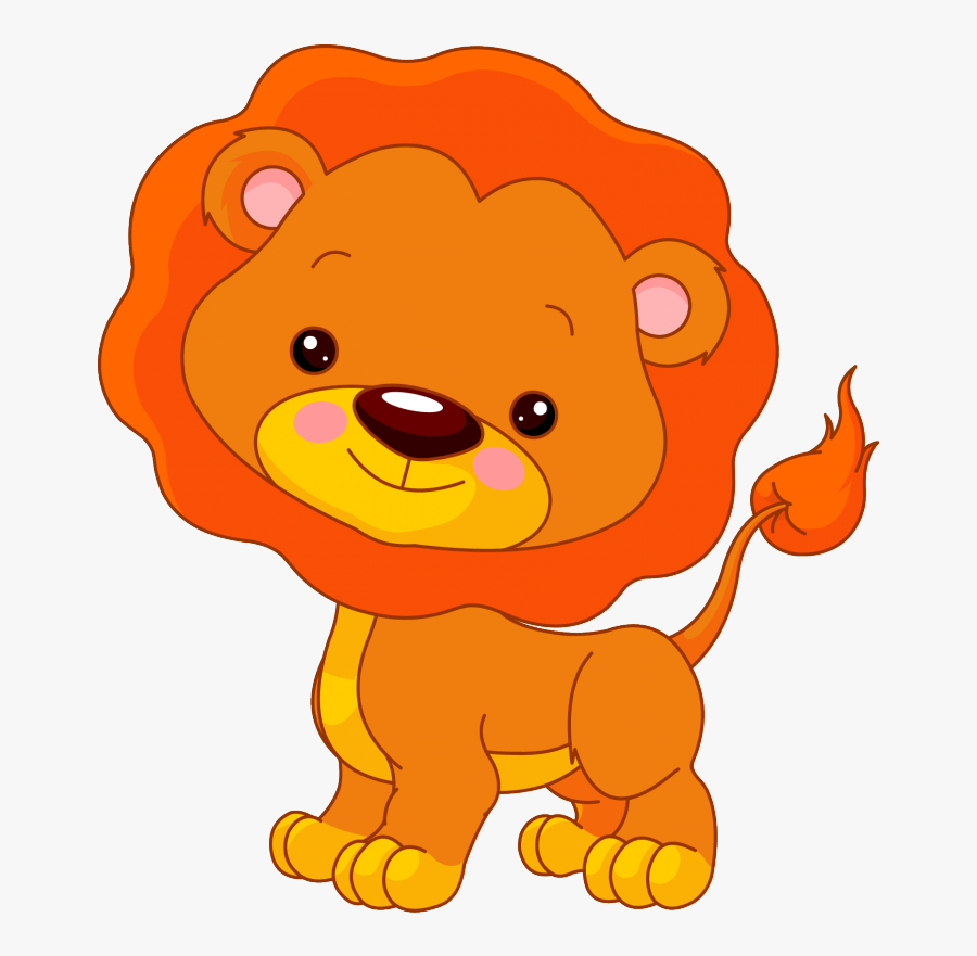 Transparent Baby Lion Clipart - Jungle Animals Cartoons Lion , Free ...