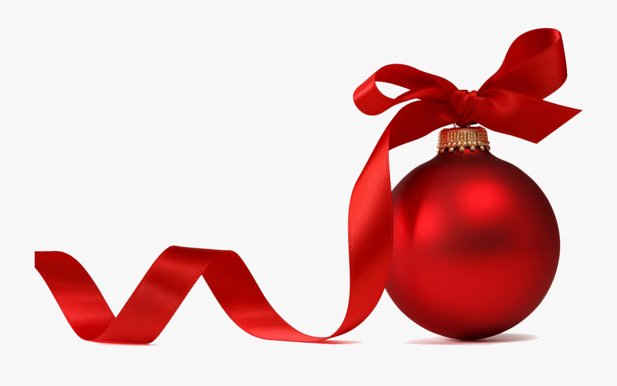 Christmas Ornament With Ribbon, Transparent Clipart