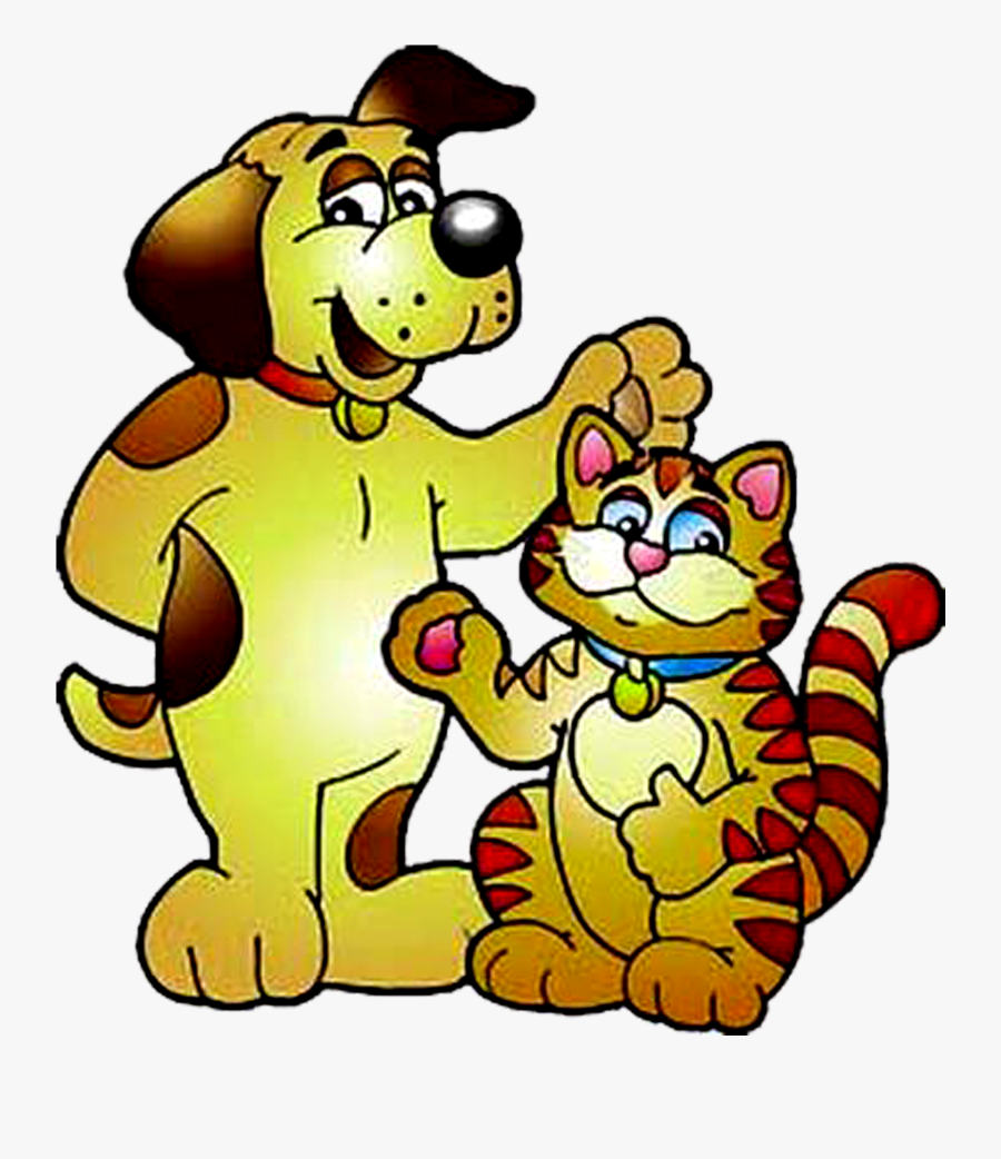 Cartoon Cat And Dog, Transparent Clipart