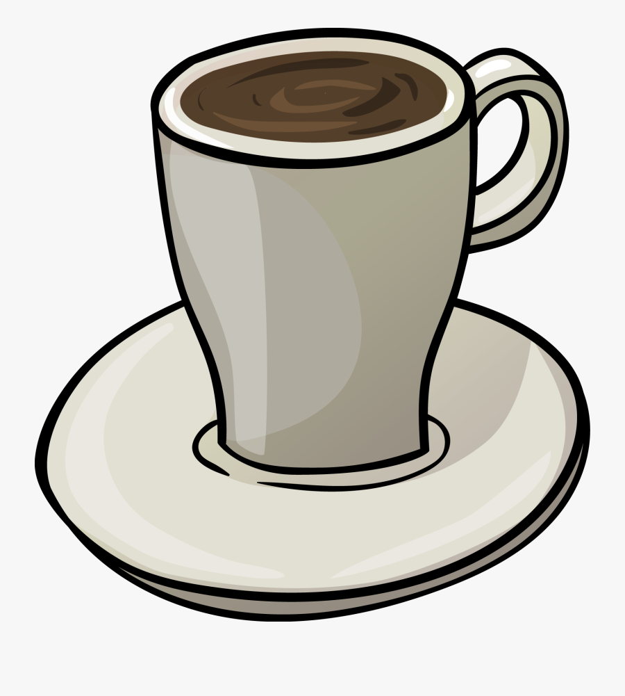 Clipart Cup Tea Biscuit - Cartoon Coffee Png, Transparent Clipart