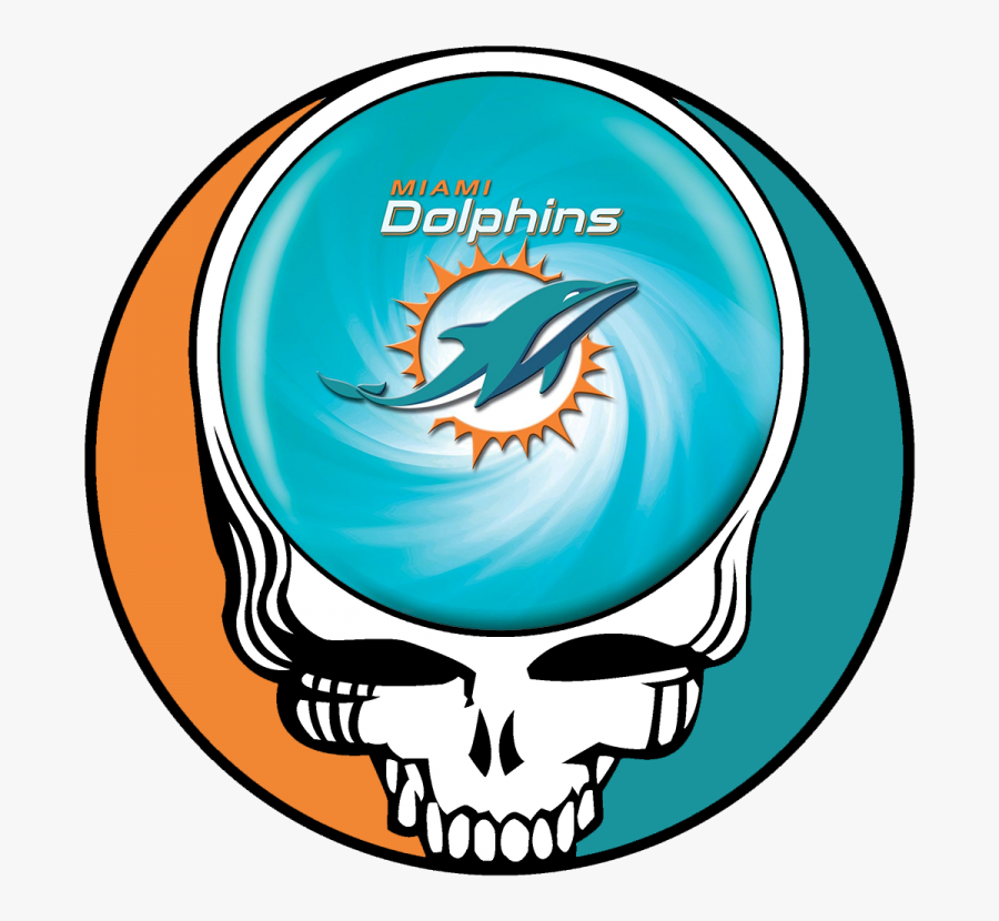 Transparent Miami Dolphin Clipart - Grateful Dead Steal Your Face Logo, Transparent Clipart