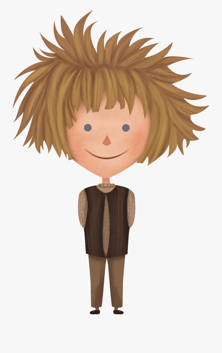 Boy With Messy Hair Clipart , Free Transparent Clipart - ClipartKey