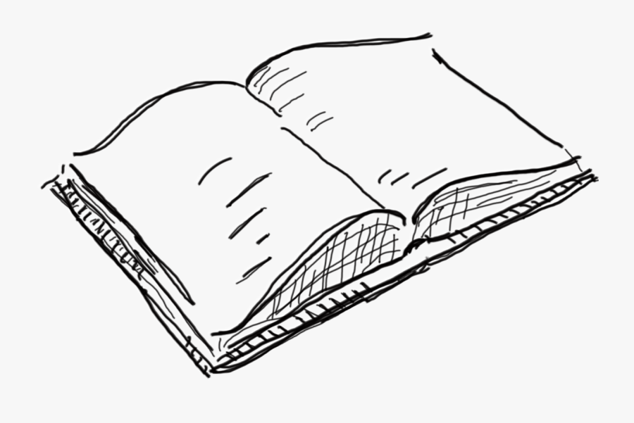 Books Drawing Open Book - Open Book Drawing Png, Transparent Clipart