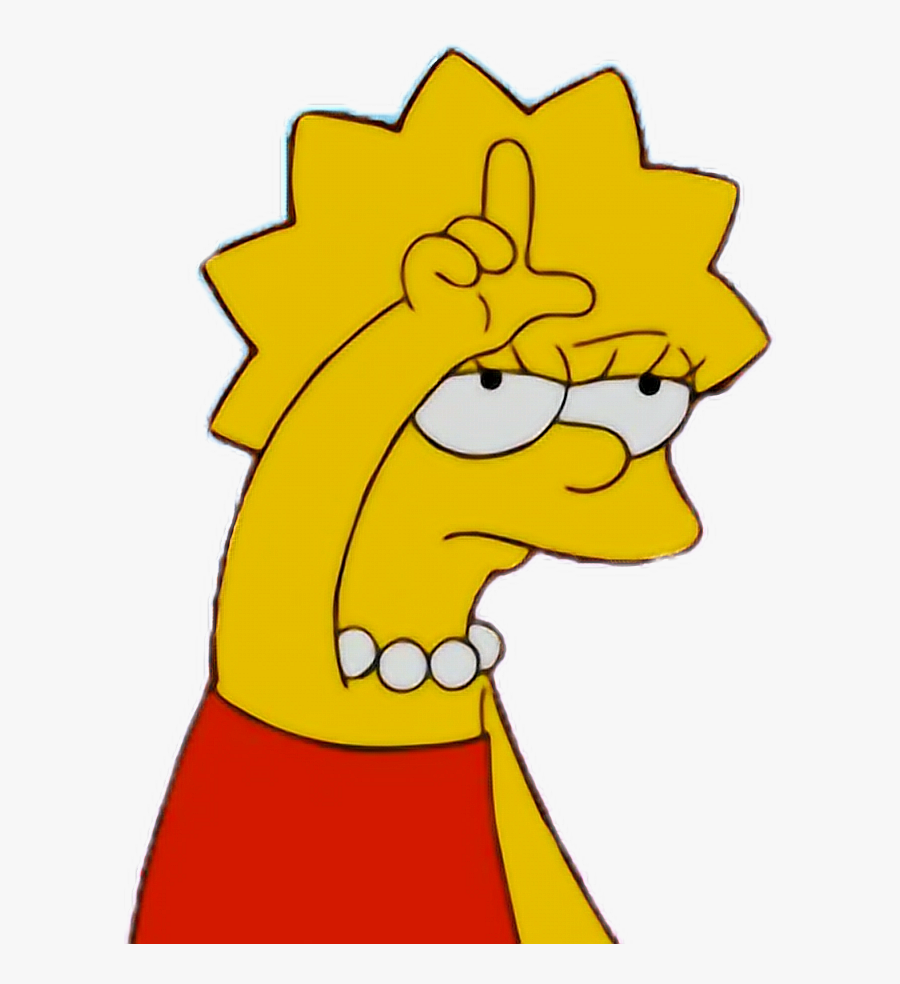 Lisa Simpson Sketch - Lisa Simpson Loser, Transparent Clipart