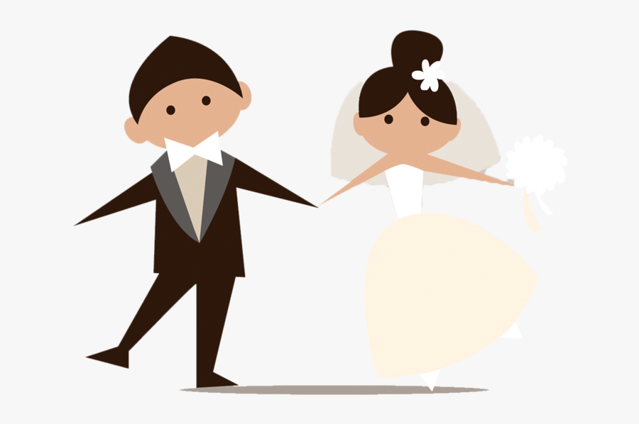 Wedding Clip Art Couple - Wedding Couple Clipart Png, Transparent Clipart