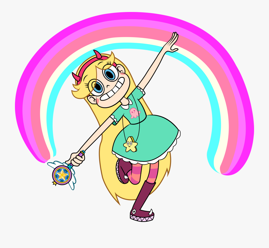 Magical Princess From Another Dimension - Star Butterfly Wand, Transparent Clipart