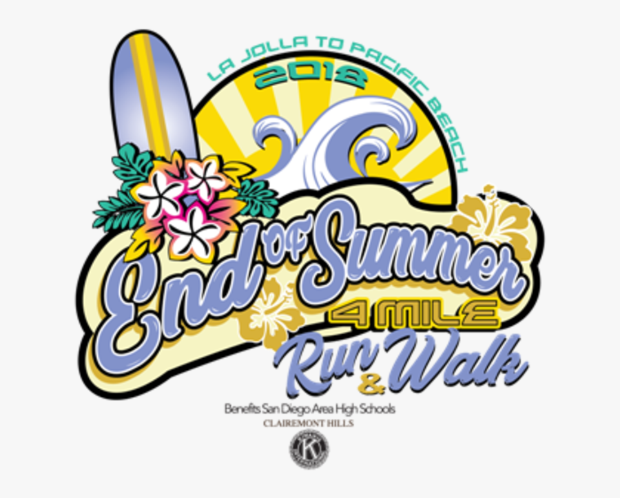 2018 End Of Summer 4 Mile Run - Calligraphy, Transparent Clipart
