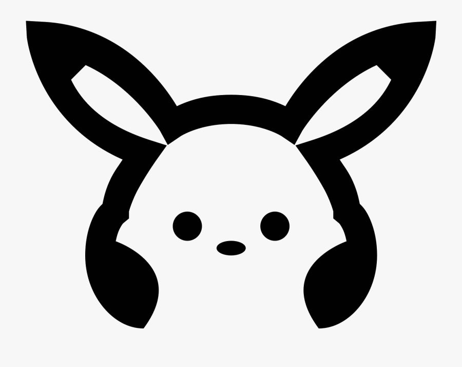 This Icon For Pokemon Is An Image Of Pikachu Pokemon Icons Black And White Free Transparent Clipart Clipartkey