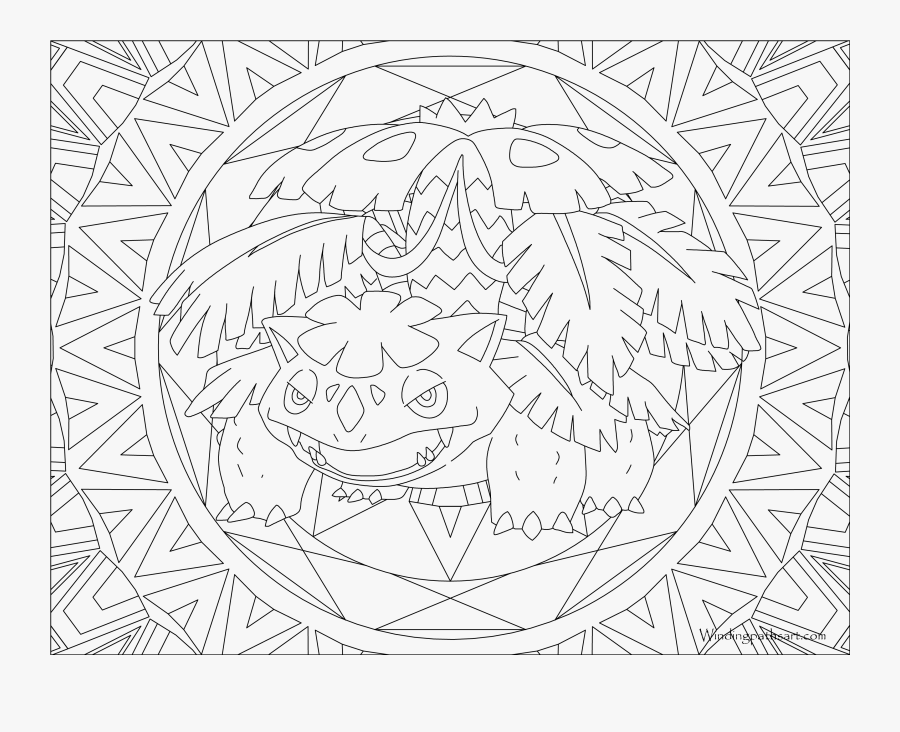 003 Venusaur Pokemon Coloring Page - Pokemon Coloring Pages Venusaur, Transparent Clipart