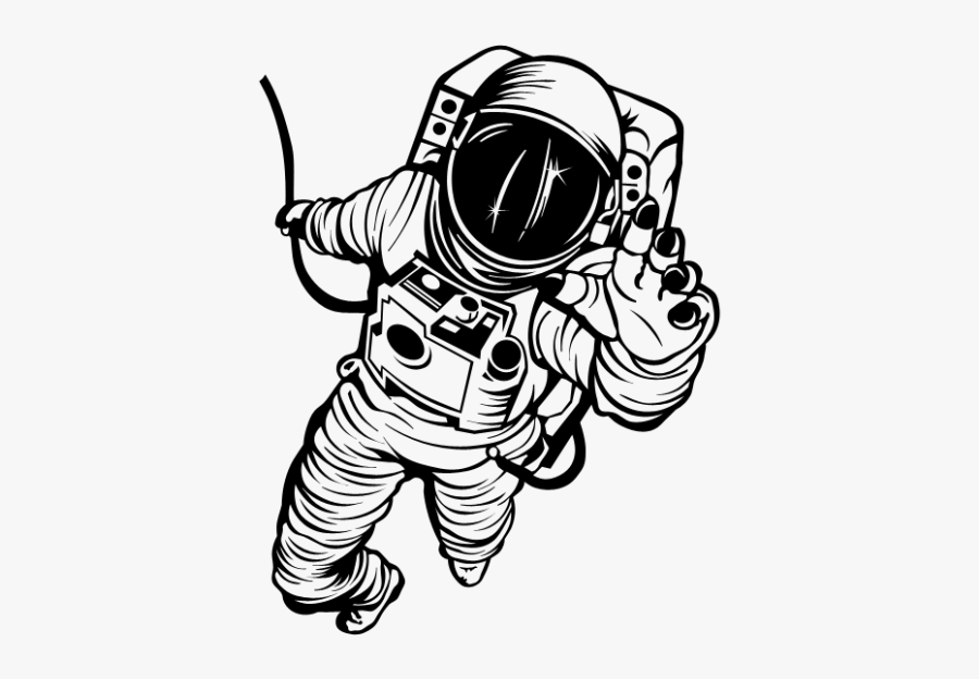 Astronaut Drawing - Astronauta Art Png, Transparent Clipart