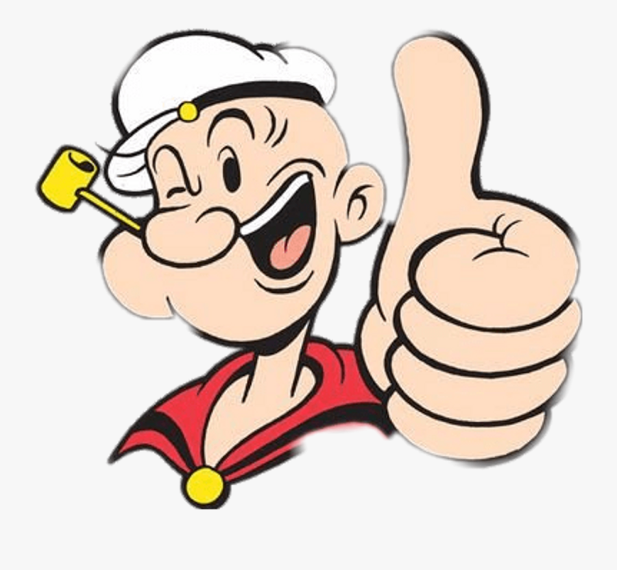 Popeye Thumb Up Png - Popeye Thumbs Up, Transparent Clipart