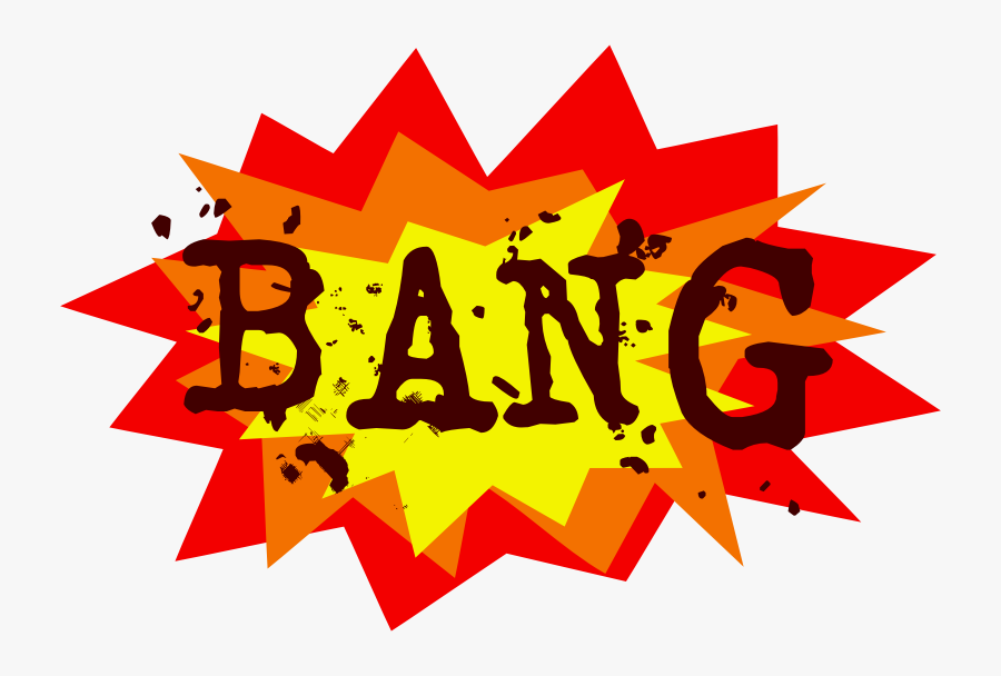 Bang Onomatopoeia, Transparent Clipart