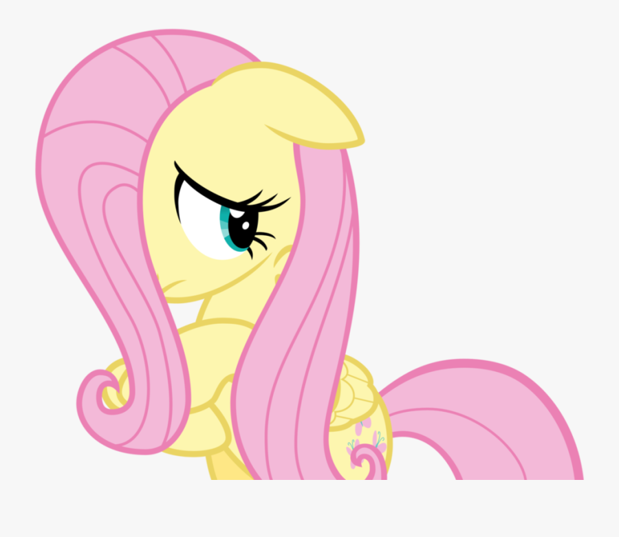 Clip Art Hiding Face - Fluttershy Hiding Behind Her Hair, Transparent Clipart