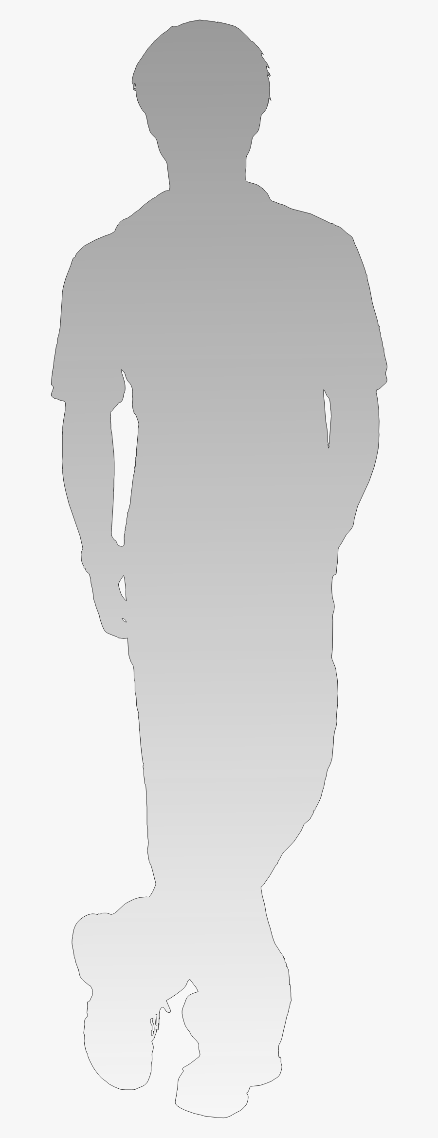 Shadow Of Person - Man White Shadow Png, Transparent Clipart