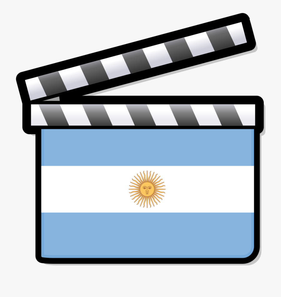 Argentina Film Clapperboard - Movie Music Logo, Transparent Clipart