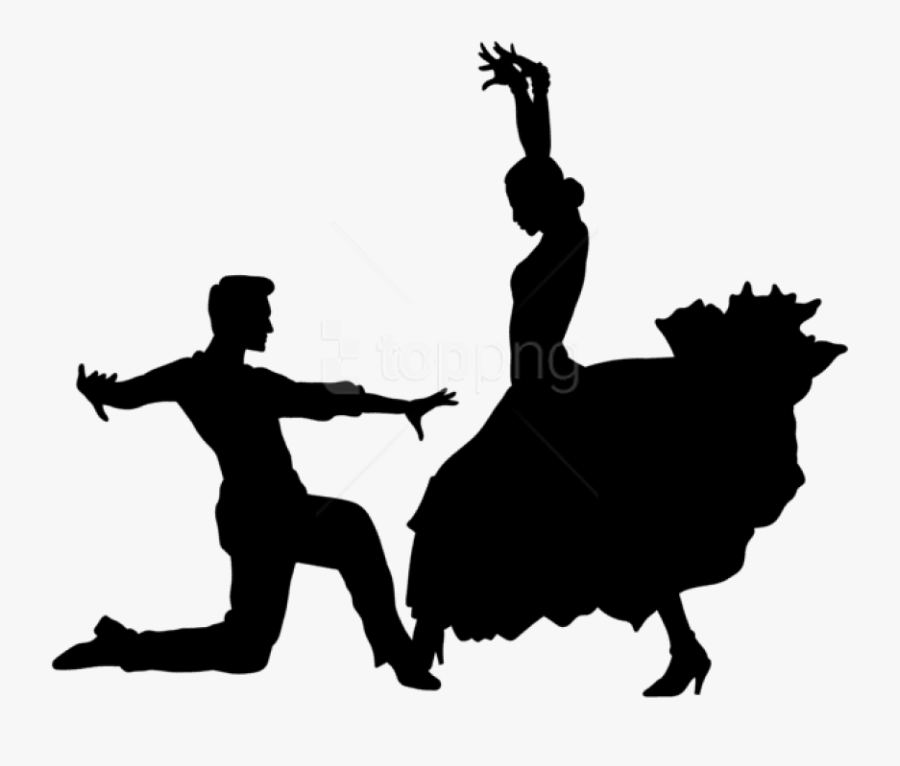Free Png Flamenco Dancers Silhouette Png - Flamenco Dancers Png, Transparent Clipart